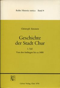 Simonett, Geschichte der Stadt Chur, 1 Teil: (Umschlag)