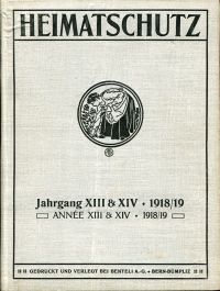 Heimatschutz, Ligue pour la Beauté, Jahrgang 13 und 14 (1918 und 1919) (Umschlag)