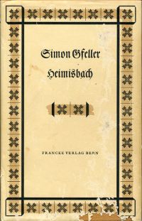 Gfeller, Heimisbach. (Umschlag)