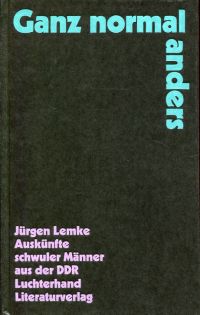 Lemke, Ganz normal anders. (Umschlag)