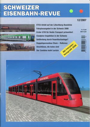 Schweizer Eisenbahn-Revue, Nr. 12/2007. (Umschlag)