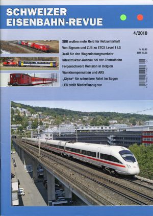 Schweizer Eisenbahn-Revue, Nr. 4/2010. (Umschlag)