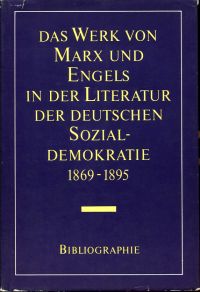 Das Werk von Marx und Engels in der Literatur der deutschen Sozialdemokratie. (Umschlag)