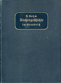 Sohm, Kirchengeschichte im Grundriß. (Umschlag)