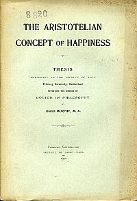 Murphy, The Aristotelian concept of happiness. (Umschlag)