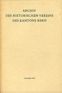 Geiger, Der Beginn der Gold- und Dickmünzenprägung in Bern. (Umschlag)