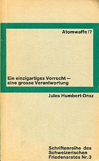 Humbert-Droz, Atomwaffe!? (Umschlag)