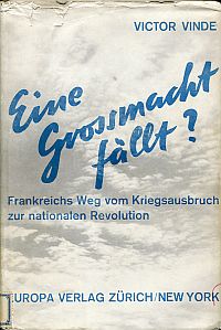 Vinde, Eine Grossmacht fällt? (Umschlag)