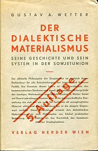 Wetter, Der dialektische Materialismus. (Umschlag)