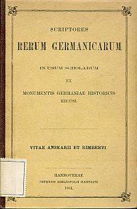Vita Anskarii auctore Rimberto. (Umschlag)