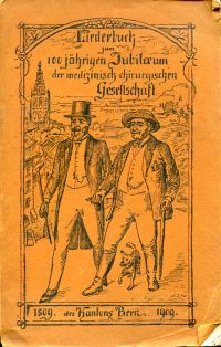 Ein neues Buch der Lieder für Mediziner. (Umschlag)