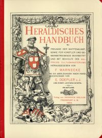 Warnecke, Heraldisches Handbuch für Freunde der Wappenkunst, sowie f. Künstler u (Umschlag)