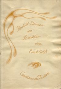Uehli, Rudolf Steiner als Künstler. (Umschlag)