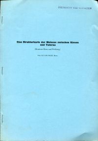 Rutsch, Eine Strukturkarte der Molasse zwischen Kiesen und Taferna (Kantone Bern (Umschlag)