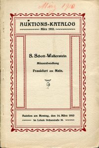 S. Schott-Wallerstein, Münzen und Medaillen aus verschiedenem Besitz, darunter v (Umschlag)