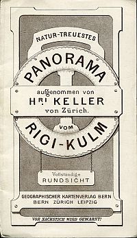 Keller, Panorama vom Rigi-Kulm, 1800 Met. üb. Meer. (Umschlag)