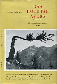 Stoffel, Das Hochtal Avers, Graubünden. (Umschlag)