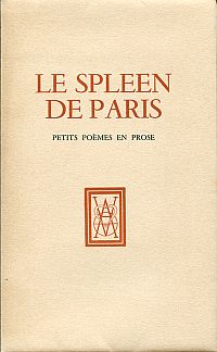 Baudelaire, Le spleen de Paris. (Umschlag)