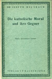 Mausbach, Die katholische Moral (Umschlag)