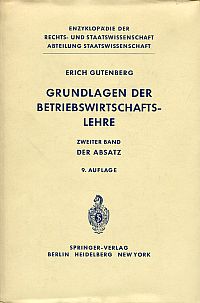 Gutenberg, Der Absatz. (Umschlag)