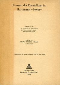 Nölle, Formen der Darstellung in Hartmanns Iwein. (Umschlag)