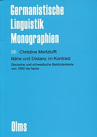Mertzlufft, Nähe und Distanz im Kontrast. (Umschlag)