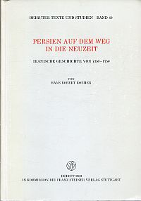Roemer, Persien auf dem Weg in die Neuzeit. (Umschlag)