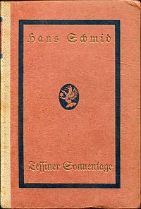 Schmid, Tessiner Sonnentage. (Umschlag)