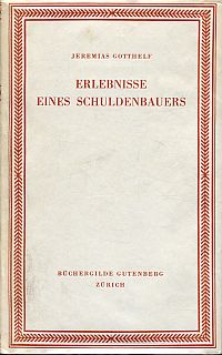 Gotthelf, Erlebnisse eines Schuldenbauers. (Umschlag)
