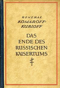 Komaroff-Kurloff, Das Ende des russischen Kaisertums. (Umschlag)