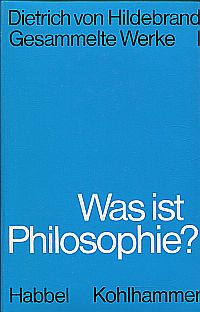 Hildebrand, Was ist Philosophie? (Umschlag)