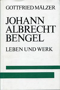 Mälzer, Johann Albrecht Bengel. (Umschlag)
