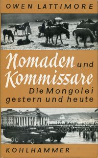 Lattimore, Nomaden und Kommissare. (Umschlag)