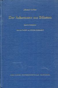 Johannes von Saaz: Der Ackermann aus Böhmen, Band 2: Kommentar. (Umschlag)