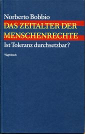Bobbio, Das Zeitalter der Menschenrechte. (Einband)