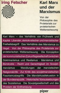 Fetscher, Karl Marx und der Marxismus. (Umschlag)