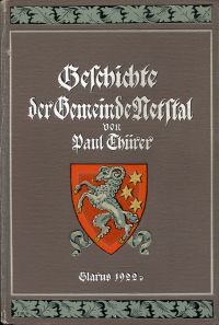 Thürer, Geschichte der Gemeinde Netstal. (Umschlag)