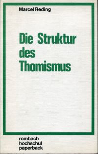 Reding, Die Struktur des Thomismus. (Umschlag)