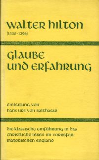 Hilton, Glaube und Erfahrung. (Umschlag)
