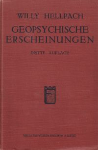 Hellpach, Die geopsychischen Erscheinungen. (Umschlag)