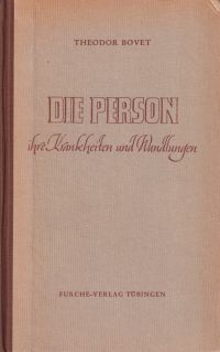 Bovet, Die Person, ihre Krankheiten und Wandlungen. (Umschlag)