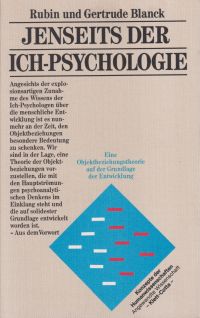 Blanck, Jenseits der Ich-Psychologie. (Umschlag)