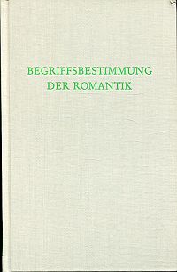 Prang, Begriffsbestimmung der Romantik. (Umschlag)