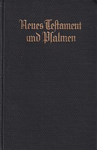 Das Neue Testament unsers Herrn u. Heilandes Jesu Christi. (Umschlag)