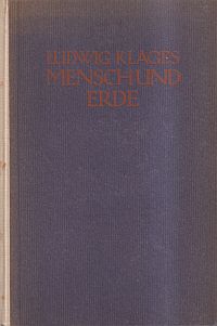 Klages, Mensch und Erde. (Umschlag)