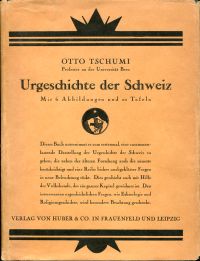Tschumi, Urgeschichte der Schweiz. (Umschlag)
