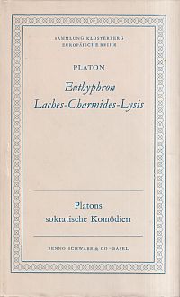 Plato: Euthyphron. Laches. Charmides. Lysis. (Umschlag)