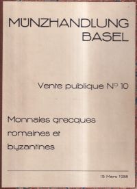 Münzhandlung Basel. Vente publique No. 10: (Umschlag)