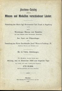 Helbing, Auctions-Catalog. Münzen und Medaillen verschiedener Länder. (Umschlag)