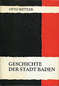 Mittler, Geschichte der Stadt Baden. (Umschlag)